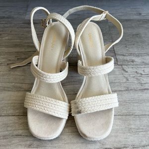 Limelight, sandals, size 9 , white color